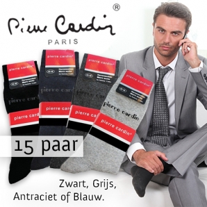 Deal Donkey - 15 Paar Pierre Cardin Sokken In Zwart, Grijs, Antraciet Of Blauw Deal Donkey - 15 Paar Pierre Cardin Sokken In Zwart, Grijs, Antraciet Of Blauw