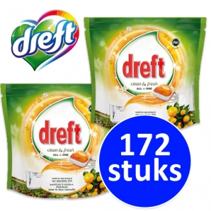 Deal Donkey - 172 Dreft All In One Citrus Vaatwastabletten Deal Donkey - 172 Dreft All In One Citrus Vaatwastabletten