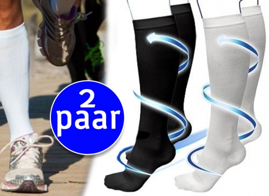 Deal Donkey - 2 Paar Therapeutische Compressiesokken; Verbetert De Bloedsomloop