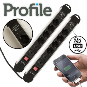 Deal Donkey - 2 Profile Stekkerdozen Met 2 Usb Poorten Deal Donkey - 2 Profile Stekkerdozen Met 2 Usb Poorten