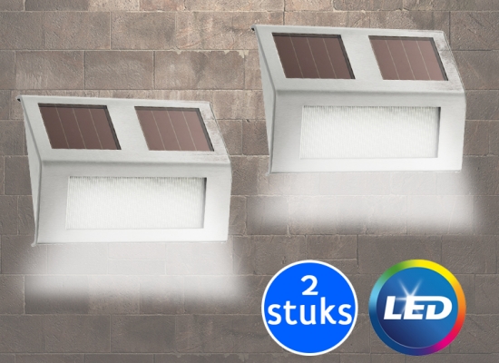 Deal Donkey - 2 Solar Led Draadloze Buitenlampen Met Nachtsensor Deal Donkey - 2 Solar Led Draadloze Buitenlampen Met Nachtsensor