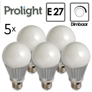 Deal Donkey - 5 Prolight E27 Led Lampen; Keuze Uit Dimbaar Of Niet Dimbaar