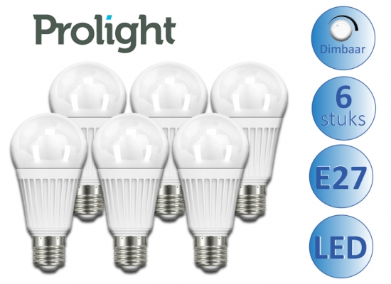 Deal Donkey - 6 Prolight E27 Dimbare Led Lampen Deal Donkey - 6 Prolight E27 Dimbare Led Lampen