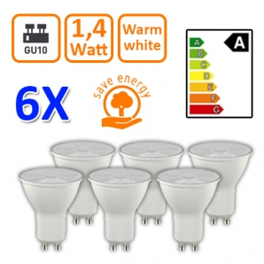 Deal Donkey - 6 Prolight Led Lampen, Gu10 Fitting Deal Donkey - 6 Prolight Led Lampen, Gu10 Fitting