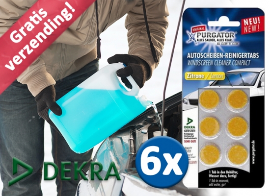 Deal Donkey - 6 Purgator Ruitenwisservloeistof Tabletten (Voor 24 L Vulling)