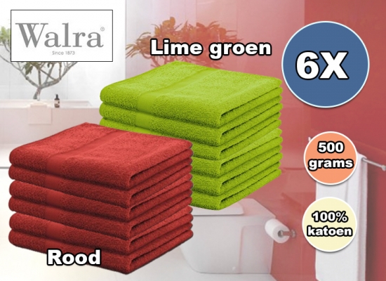 Deal Donkey - 6 Walra Zachte Badhanddoeken, 500 Grams Deal Donkey - 6 Walra Zachte Badhanddoeken, 500 Grams