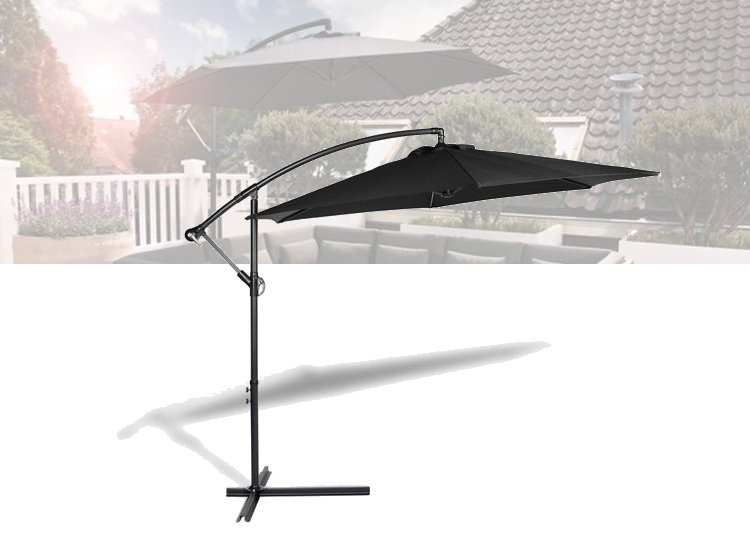 Deal Donkey - 909 Outdoor Hangende Parasol Met Hoes - Beschikbaar In 5 Kleuren - 250 X 300Cm Deal Donkey - 909 Outdoor Hangende Parasol Met Hoes - Beschikbaar In 5 Kleuren - 250 X 300Cm