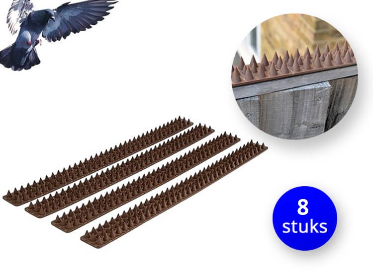 Deal Donkey - Anti-Klim Strips - Voor Het Weren Van Duiven En Katten - 8 Stuks Deal Donkey - Anti-Klim Strips - Voor Het Weren Van Duiven En Katten - 8 Stuks