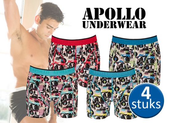 Deal Donkey - Apollo Heren Boxershorts - 4 Pack - Keuze Uit Twee Pakketten Deal Donkey - Apollo Heren Boxershorts - 4 Pack - Keuze Uit Twee Pakketten