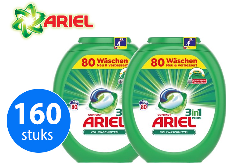 Deal Donkey - Ariel 3In1 Pods Regular - 160 Pods Deal Donkey - Ariel 3In1 Pods Regular - 160 Pods