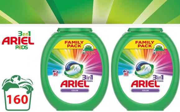 Deal Donkey - Ariel Pods - 160 Stuks - 160 Wasbeurten - Regular En Color Deal Donkey - Ariel Pods - 160 Stuks - 160 Wasbeurten - Regular En Color