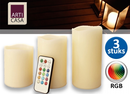 Deal Donkey - Arti Casa Led Kaarsen - 3 Stuks Deal Donkey - Arti Casa Led Kaarsen - 3 Stuks