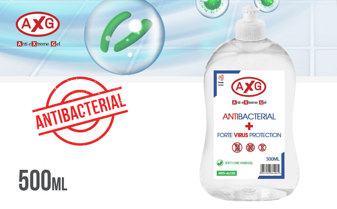 Deal Donkey - Axg Desinfecterende Anti-Bacteriële Handgel - 500 Ml Deal Donkey - Axg Desinfecterende Anti-Bacteriële Handgel - 500 Ml