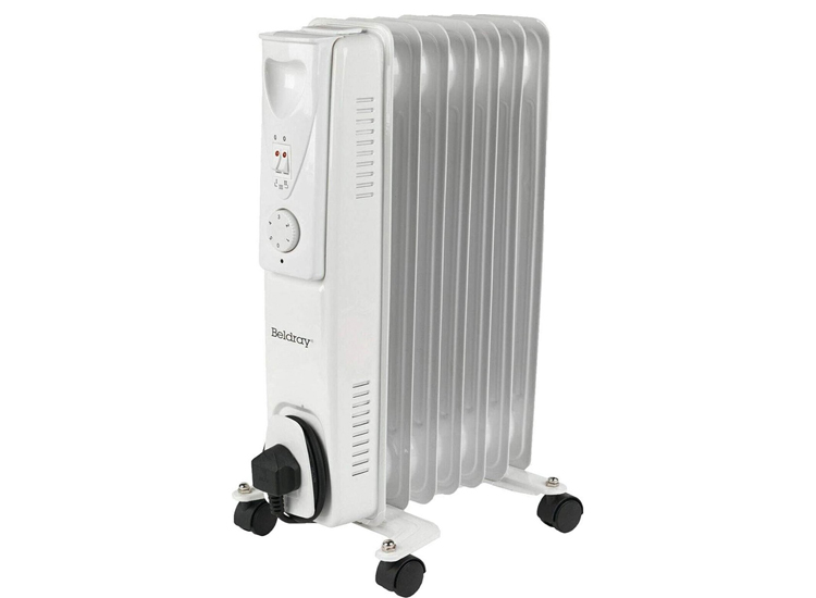 Deal Donkey - Beldray Draagbare Oliegevulde Radiator - 1500W - 3 Standen - 7 Lamellen