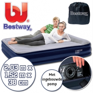 Deal Donkey - Bestway Twee Persoons Luchtbed Met Ingebouwde Elektrische Pomp Deal Donkey - Bestway Twee Persoons Luchtbed Met Ingebouwde Elektrische Pomp