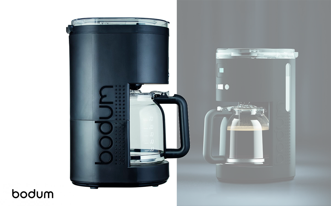 Deal Donkey - Bodum Bistro 11754 Programmeerbaar Elektrisch Koffiezetapparaat - 12 Kopjes