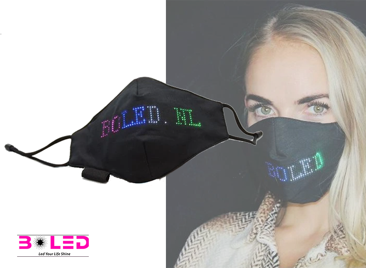 Deal Donkey - Boled Led Mondkapje - Met Bluetooth En App Deal Donkey - Boled Led Mondkapje - Met Bluetooth En App