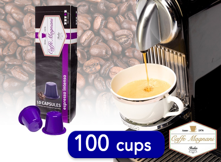 Deal Donkey - Caffé Magnani Koffiecups Geschikt Voor Nespresso - 100 Cups