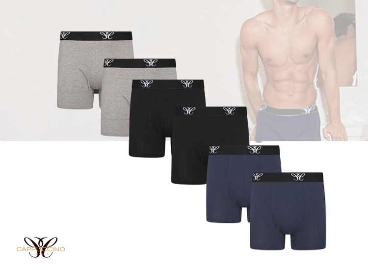 Deal Donkey - Cappuccino Italia Herenboxers - 6-Pack - Mix Deal Donkey - Cappuccino Italia Herenboxers - 6-Pack - Mix