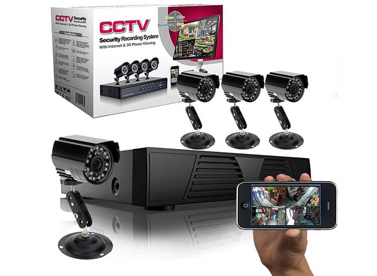 Deal Donkey - Cctv Video Bewakingssysteem Met 4 Cameras En Dvr