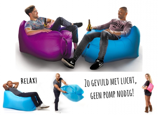 Deal Donkey - Chill Bag Zitzak - Geen Pomp Nodig - Vullen Door Zigzaggende Beweging Deal Donkey - Chill Bag Zitzak - Geen Pomp Nodig - Vullen Door Zigzaggende Beweging