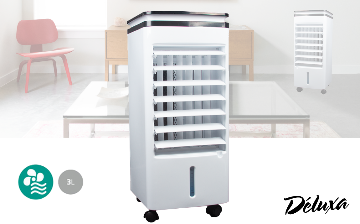 Deal Donkey - Deluxa Aircooler - 3 Liter - 3 Snelheden Deal Donkey - Deluxa Aircooler - 3 Liter - 3 Snelheden