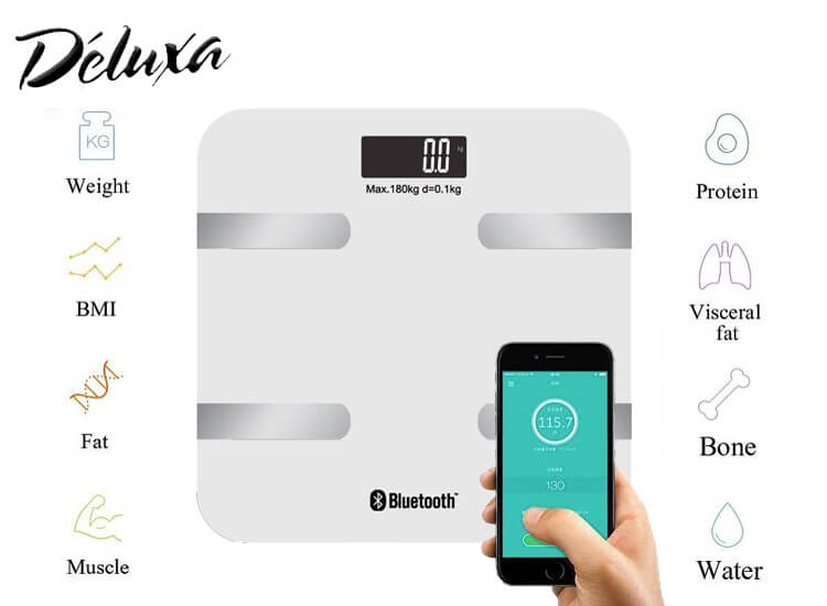 Deal Donkey - Deluxa Smart Bluetooth Personenweegschaal Deal Donkey - Deluxa Smart Bluetooth Personenweegschaal