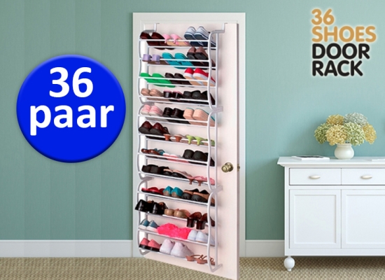 Deal Donkey - Deurhanger Schoenenrek Voor 36 Paar Schoenen Deal Donkey - Deurhanger Schoenenrek Voor 36 Paar Schoenen