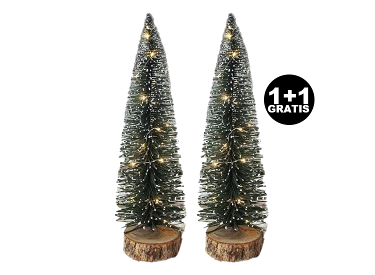 Deal Donkey - Dreamled Kunst Kerstboompje - 40 Cm Hoog - 1+1 Gratis