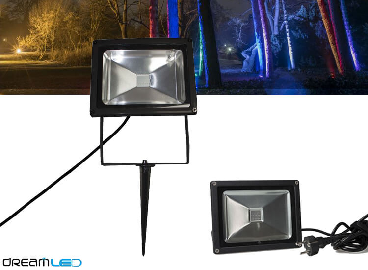 Deal Donkey - Dreamled Rgb Led Floodlight 20 W - Alle Kleuren Van De Regenboog