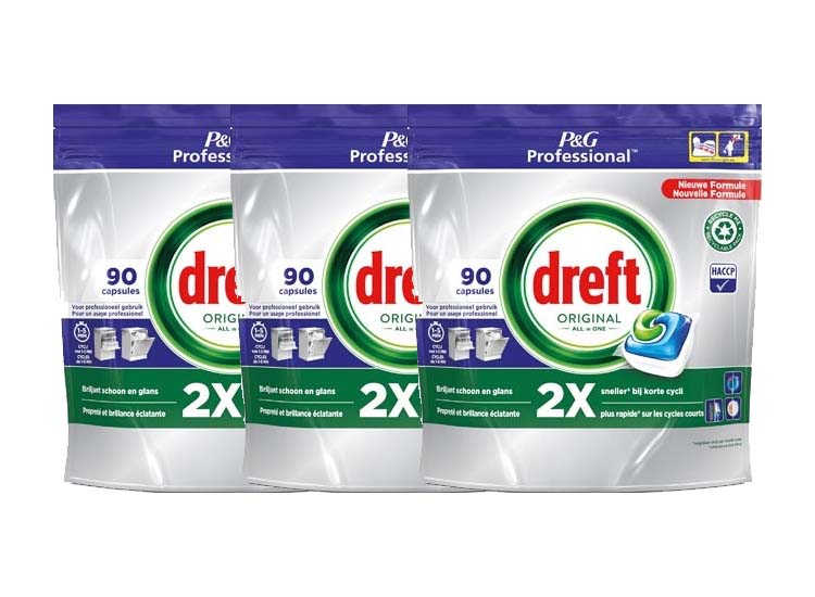 Deal Donkey - Dreft Original All In One Regular Vaatwastabletten - 270 Stuks