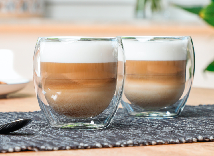 Deal Donkey - Dubbelwandige Cappuccino Glazen - Set Van 2 - 250Ml Deal Donkey - Dubbelwandige Cappuccino Glazen - Set Van 2 - 250Ml