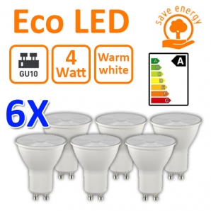 Deal Donkey - Eco Gu10 Led Lampen, 6 Stuks