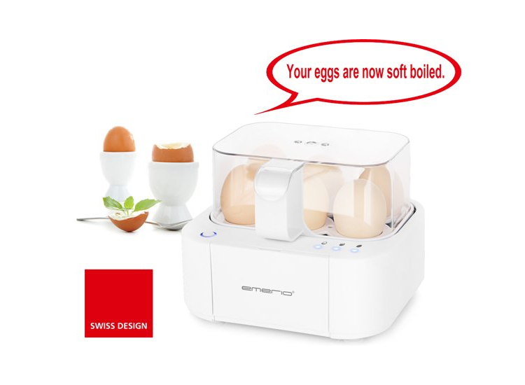 Deal Donkey - Emerio Eierkoker Voor 6 Eieren 400 W Eb-115560 Deal Donkey - Emerio Eierkoker Voor 6 Eieren 400 W Eb-115560