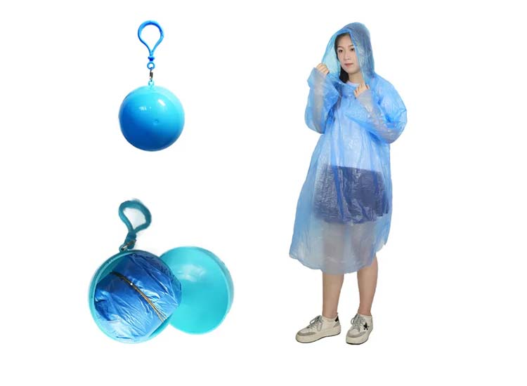 Deal Donkey - Fedec Poncho - Handige Reisverpakking - Blauw - 10 Stuks