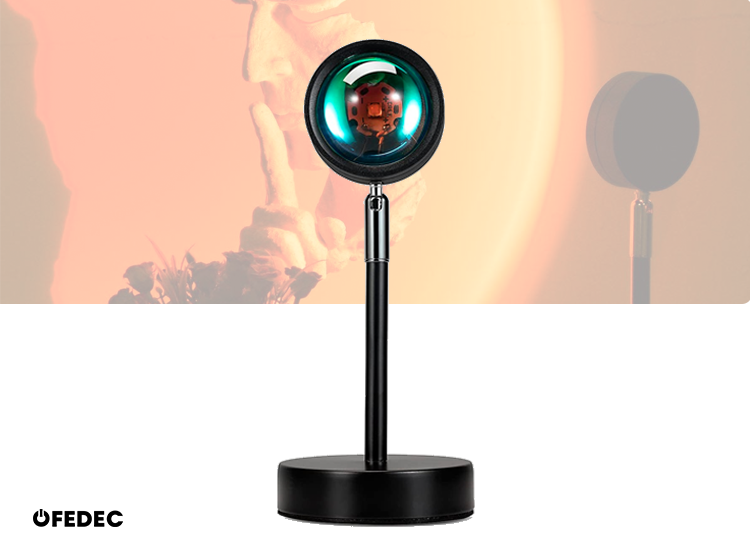 Deal Donkey - Fedec Sunset Lamp - Zonsondergang Lamp - Projector - Sfeerverlichting Binnen Deal Donkey - Fedec Sunset Lamp - Zonsondergang Lamp - Projector - Sfeerverlichting Binnen
