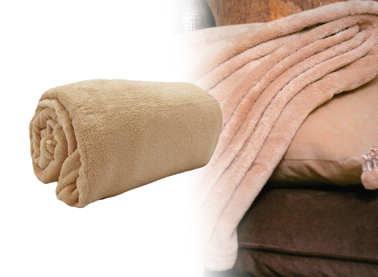 Deal Donkey - Fleece Deken - Beige - 150 X 200 Cm Deal Donkey - Fleece Deken - Beige - 150 X 200 Cm