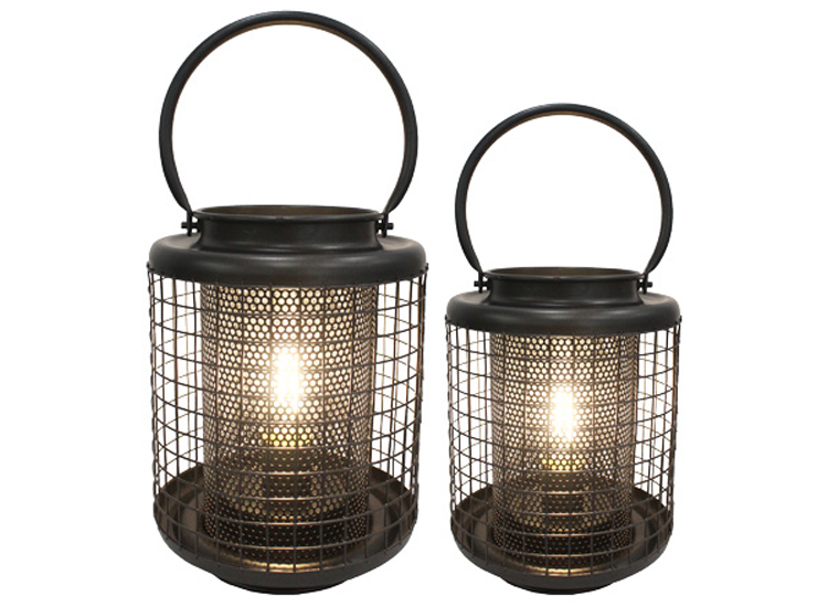 Deal Donkey - Flinq Lantaarnset - Set Van 2 - Industrieel - Binnen & Buiten Gebruik - Timer - Spatwaterdicht Deal Donkey - Flinq Lantaarnset - Set Van 2 - Industrieel - Binnen & Buiten Gebruik - Timer - Spatwaterdicht