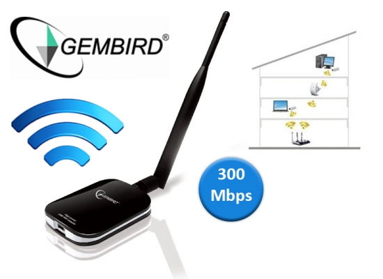 Deal Donkey - Gembird Krachtige Wifi Versterker (300 Mbps)