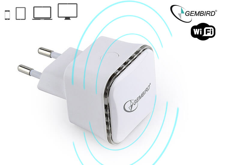 Deal Donkey - Gembird Wifi Repeater Wnp-Rp300-01 - Versterk Heel Eenvoudig Je Wifi Netwerk Deal Donkey - Gembird Wifi Repeater Wnp-Rp300-01 - Versterk Heel Eenvoudig Je Wifi Netwerk