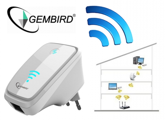Deal Donkey - Gembird Wnp-Rp-002 Wi-Fi Versterker (300Mbps)