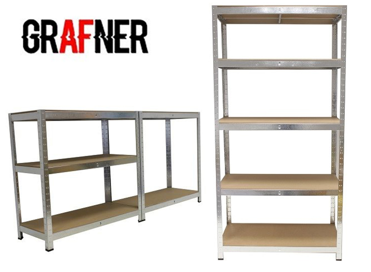 Deal Donkey - Grafner Industriële Stellingkast - Van Gegalvaniseerd Metaal En Mdf Deal Donkey - Grafner Industriële Stellingkast - Van Gegalvaniseerd Metaal En Mdf