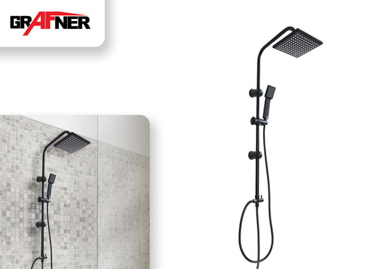Deal Donkey - Grafner Regendouche Set - Zwart Deal Donkey - Grafner Regendouche Set - Zwart