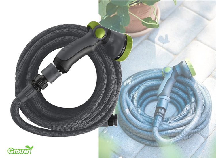 Deal Donkey - Grouw Flex Tuinslang - Uitrekbaar Tot 30 Meter Deal Donkey - Grouw Flex Tuinslang - Uitrekbaar Tot 30 Meter