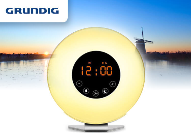 Deal Donkey - Grundig Wake Up Light - Wekker Met Fm Radio Of Natuurlijke Geluiden