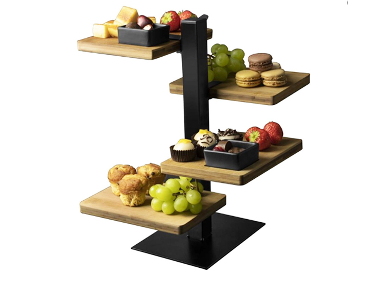 Deal Donkey - Gusta Serveertoren - 4 Bamboe Planken Deal Donkey - Gusta Serveertoren - 4 Bamboe Planken
