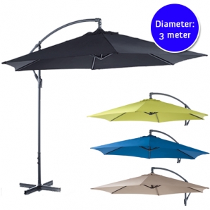 Deal Donkey - Hangparasol In 4 Kleuren Verkrijgbaar Deal Donkey - Hangparasol In 4 Kleuren Verkrijgbaar