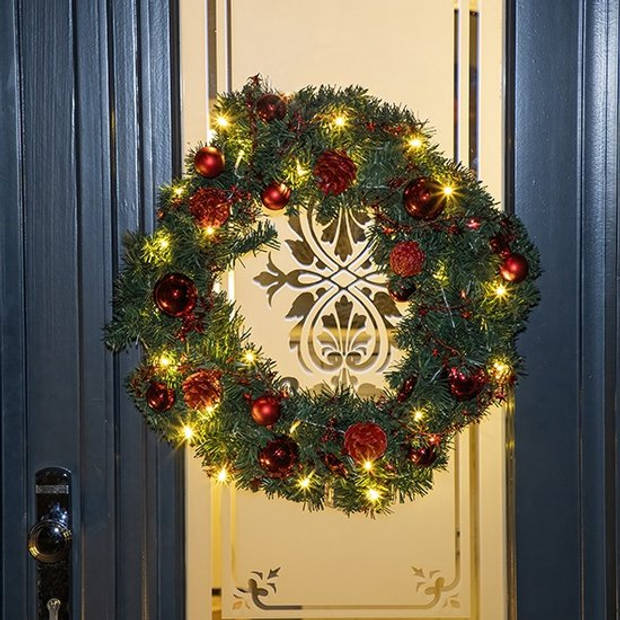 Deal Donkey - Haushalt Kerstkrans - Inclusief Lampen/Kerstballen - Ø60 Cm Deal Donkey - Haushalt Kerstkrans - Inclusief Lampen/Kerstballen - Ø60 Cm