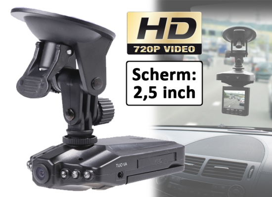 Deal Donkey - Hd Dashcam Met 2,5-Inch Lcd Kleurenscherm