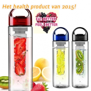 Deal Donkey - Heerlijk Fris Fruitwater Met De Fruit Infuser Fles Deal Donkey - Heerlijk Fris Fruitwater Met De Fruit Infuser Fles